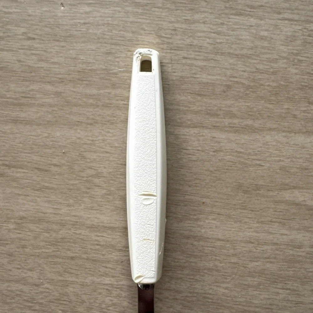 EKCO Orange Slotted Spatula Flipper Turner Chromium Plated Vtg USA 1970's MCM
